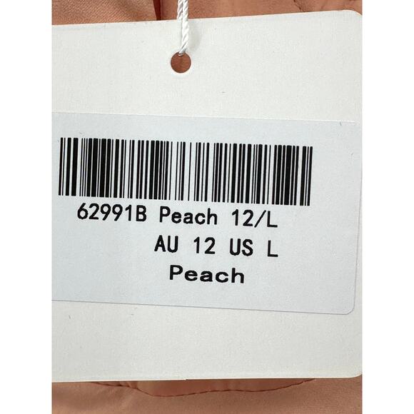 Selfie Leslie Lake Como Fitted Bodice Cami Strap Midi Dress Peach Large - Picture 7 of 7